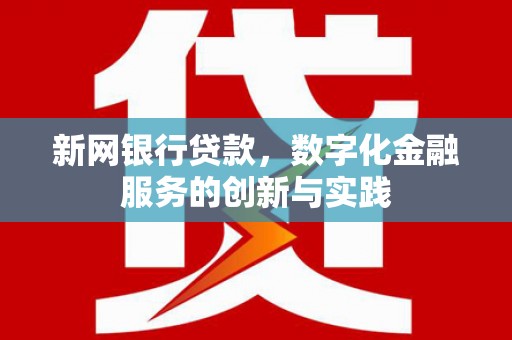 武鸣新网银行贷款，数字化金融服务的创新与实践