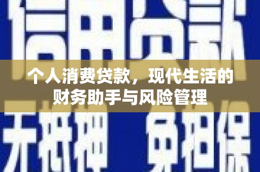 庐阳个人消费贷款，现代生活的财务助手与风险管理