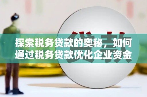 昔阳探索税务贷款的奥秘，如何通过税务贷款优化企业资金流