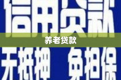 金华养老贷款