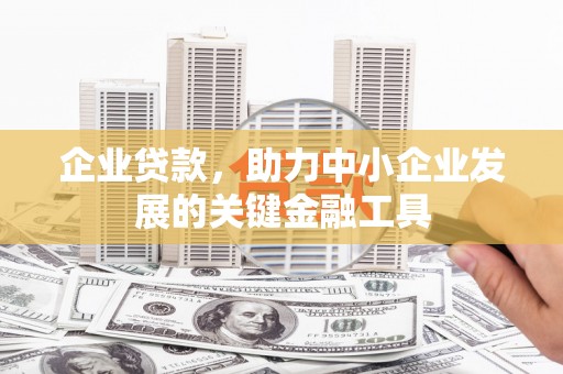 塘厦企业贷款，助力中小企业发展的关键金融工具