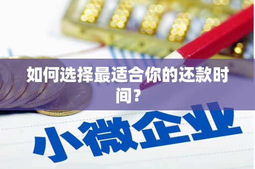 禄丰如何选择最适合你的还款时间？