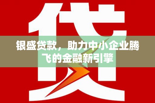 柯坪银盛贷款，助力中小企业腾飞的金融新引擎