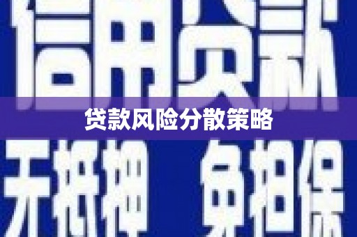 环江贷款风险分散策略