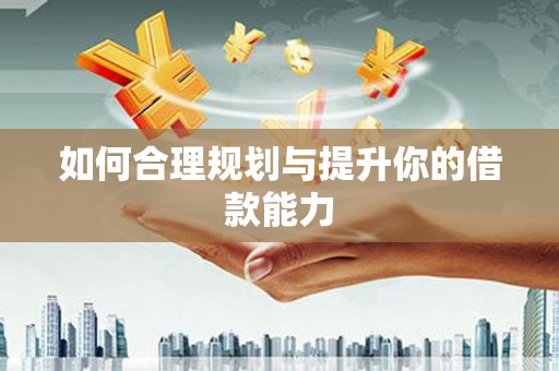 玛曲如何合理规划与提升你的借款能力