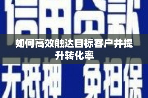 金溪如何高效触达目标客户并提升转化率
