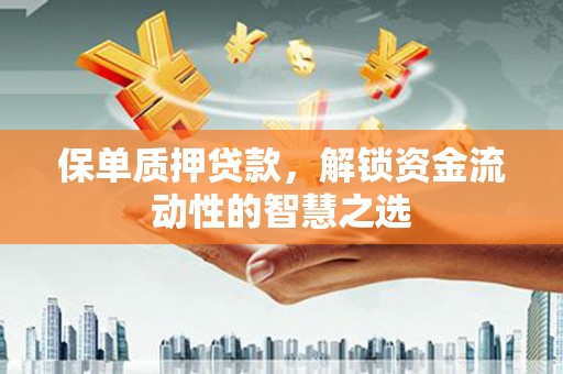 武江保单质押贷款，解锁资金流动性的智慧之选